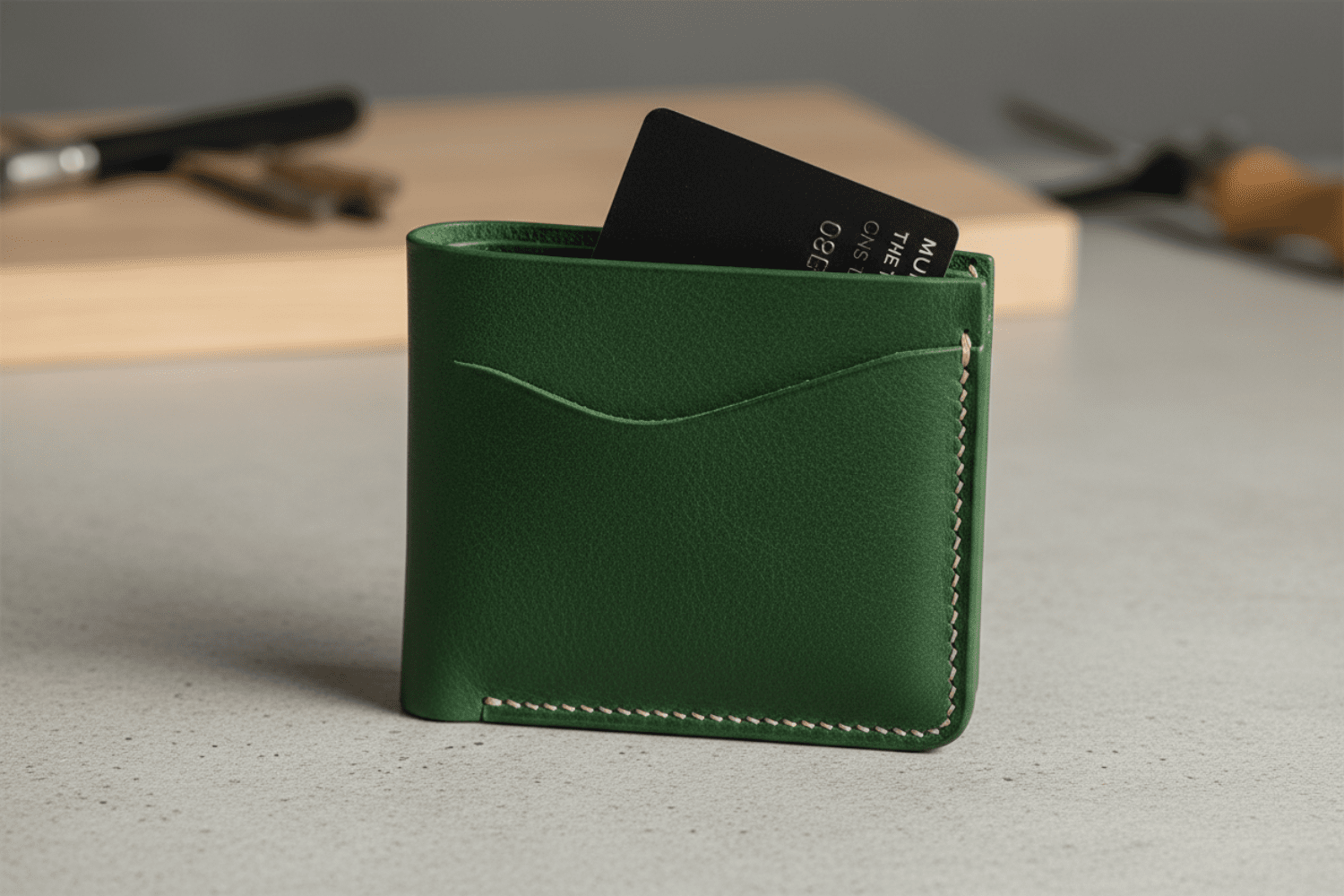 二つ折り財布からカードが出てるイメージ。