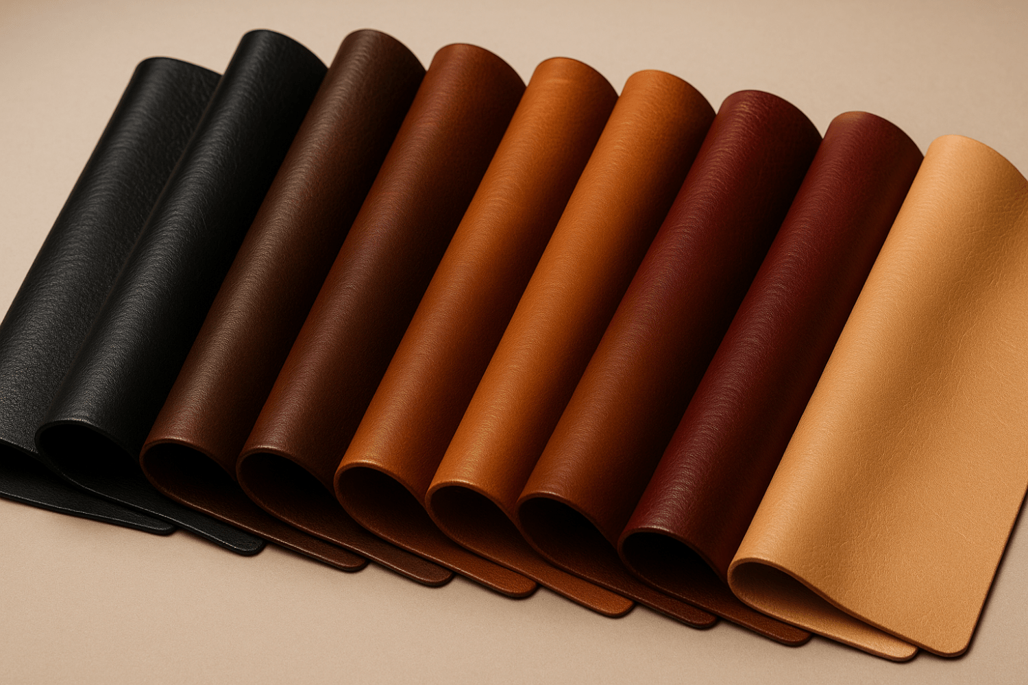 牛革のカラーバリエーション